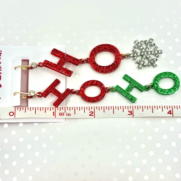 Betsey Johnson ‘Ice Queen’ HoHoHo Necklace/Earrings NWT! - Picture 15 of 15